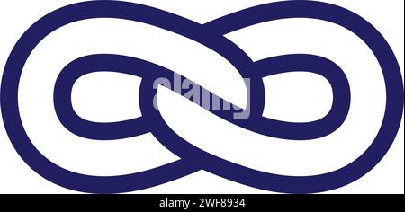 Infinity Chain Logo Vektor Symbol Design Stock Vektor