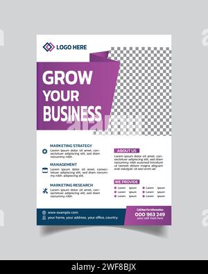 Stylus Modern Business Flyer und Corporate Faltblatt Template Creative Business Poster A4 Stock Vektor
