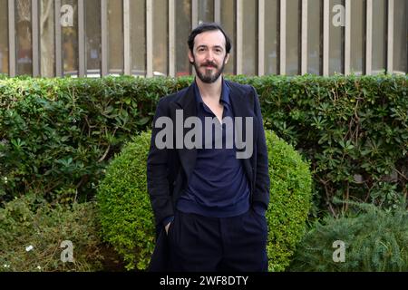 Rom, Italien. Januar 2024. Pierluigi Pasino nimmt am Fotoruf der Rai-fernsehserie „Mameli“ in der Viale Mazzini Teil. Quelle: SOPA Images Limited/Alamy Live News Stockfoto