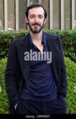 Rom, Italien. Januar 2024. Pierluigi Pasino nimmt am Fotoruf der Rai-fernsehserie „Mameli“ in der Viale Mazzini Teil. Quelle: SOPA Images Limited/Alamy Live News Stockfoto