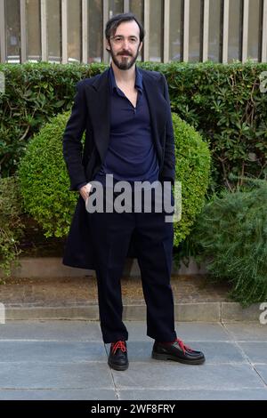 Rom, Italien. Januar 2024. Pierluigi Pasino nimmt am Fotoruf der Rai-fernsehserie „Mameli“ in der Viale Mazzini Teil. (Foto: Mario Cartelli/SOPA Images/SIPA USA) Credit: SIPA USA/Alamy Live News Stockfoto