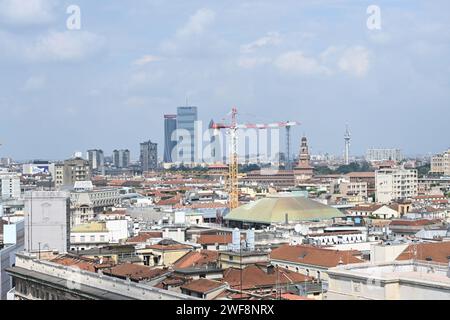 Skyline von Milan Stockfoto