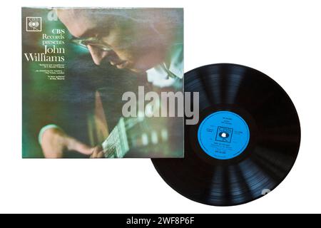 CBS Records präsentiert John Williams Vinyl-Album-Cover isoliert auf weißem Hintergrund - 1964 Stockfoto