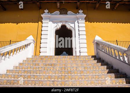 Nur wenige Schritte vom Kloster und Museum von San Francisco im kolonialen Granada, Nicaragua Stockfoto