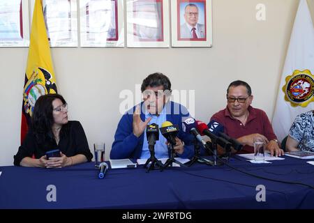 COALISION DERECHOS HUMANOS Quito 29 de enero 2024. Rueda de prensa de la coalicion de sociedad Civil por los derechos humanos de la ninez y adolescencia. API / DANIEL MOLINEROS Quito Pichincha Ecuador SOI-COALISIONDERECHOSHUMANOS-cba667b6f5a186f468f1009198e70e3e *** COALISION DERECHOS HUMANOS Quito 29. Januar 2024 Pressekonferenz der Koalition der Zivilgesellschaft für die Menschenrechte von Kindern und Jugendlichen API DANIEL MOLINEROS Quito Pichincha Ecuador: Ecuador 1Ecuador Stockfoto