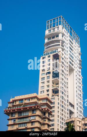 Mumbai, Maharashtra, Indien, Luxus-Apartmentgebäude in Mumbai, nur Redaktion. Stockfoto
