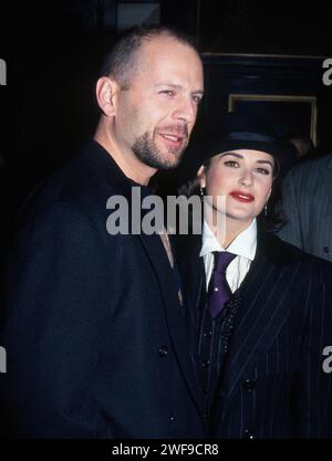 Bruce Willis, Demi Moore, 1992. ph: John Barrett/PHOTOlink/Courtesy Everett Collection (Bruce Willis Demi Moore6503) Stockfoto