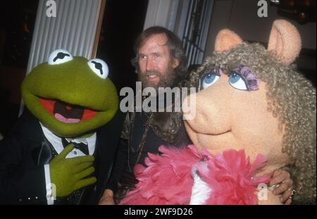 Kermit der Frosch, Jim Henson, Miss Piggy, 1988. ph: John Barrett/PHOTOlink/Courtesy Everett Collection (Jim Henson6722) Stockfoto