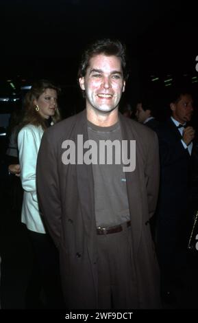 Ray Liotta bei der Premiere des Films Goodfellas im Museum of Modern Art in New York, 1990. Foto: Oscar Abolafia/Everett Collection (rayliotta001) Stockfoto