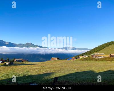 Sal Plateau in Camlihemsin, dieses Plateau befindet sich im Camlihemsin Bezirk der Provinz Rize. Kackar Mountains. Rize, Türkei. Stockfoto