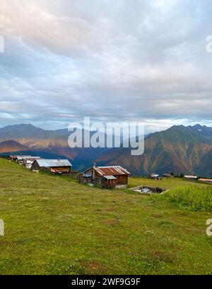 Sal Plateau in Camlihemsin, dieses Plateau befindet sich im Camlihemsin Bezirk der Provinz Rize. Kackar Mountains. Rize, Türkei. Stockfoto