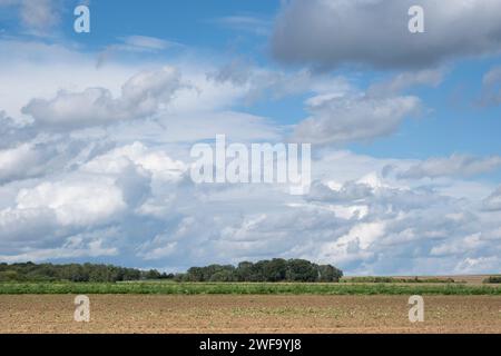 Landschaft rund um den Friedhof in Auvers sur Oise, Frankreich, wo weltberühmte Impressionisten wie Vincent Van Gogh einen Teil seines Lebens verbrachten Stockfoto