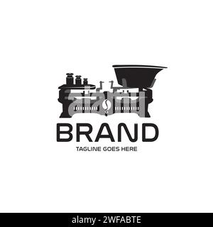 Alte Kaffeewaage Design Vektor Stock Vektor