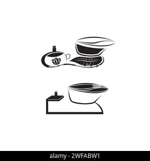 Alte Kaffeewaage Design Vektor Stock Vektor