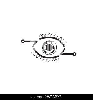 Design-Vektor mit Eye-Logo Stock Vektor