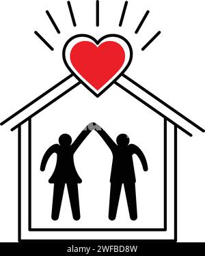 Spendensymbol Vektor Illustration Design Vorlage Stock Vektor