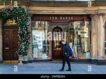 Ted Baker Shop Store, Milsom Street, Bath, Somerset, England, UK Stockfoto