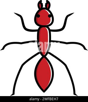 Ant Logo template Vector Illustration Design Stock Vektor