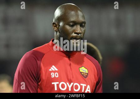 Salerno, Italien. Januar 2024. Romelo Lukaku von AS Roma während der Serie A zwischen US Salernitana 1919 und AS Roma im Arechi Stadium Credit: Independent Photo Agency/Alamy Live News Stockfoto