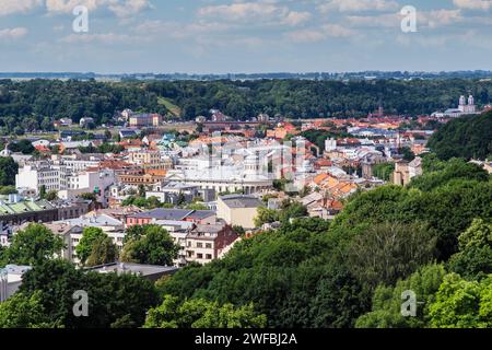 Kaunas, Litauen: Panorama Stockfoto