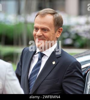 Juni 2014 - Brüssel, Belgien - Donald Tusk Stockfoto