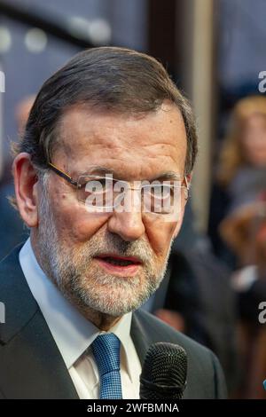 März 2014 - Brüssel, Belgien - Mariano Rajoy Brey Stockfoto