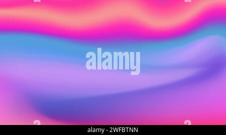 Flüssiger vibrierender Farbfluss abstrakter genarbter Hintergrund rosa blau lila rot verschwommener Farbfluss Banner Poster Cover Design, Rauschen Textur Effekt. Stockfoto