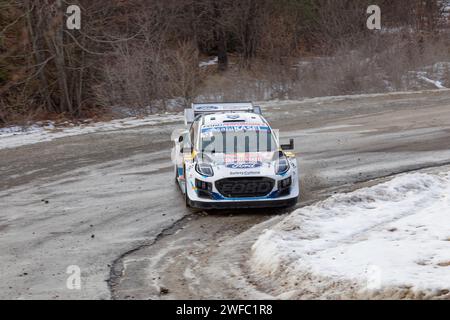 Rallye Monte Carlo 2024 Stockfoto