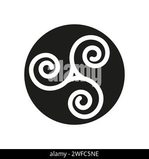 Symbol Kreis mit Muster. Runder Rahmen. Geometrisches Element. Vektorabbildung. Rohbild. EPS 10. Stock Vektor