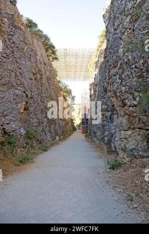 Archäologische Stätte von Atapuerca Welterbe. Burgos, Castilla y Leon, Spanien. Stockfoto