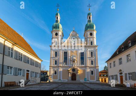 Römisch-katholische Kathedrale von Arlesheim (zuerst 1679–81 erbaut, dann 1759–61 rekonstruiert) von Architekten waren Bagnato Vater und Sohn. Kanton Bas Stockfoto