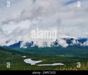 Blick vom Mount Katahdin, appalachian Trail, Baxter State Park, Maine, USA Stockfoto