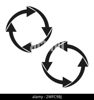 Kreise Pfeile. Infografik-Set für Kreisdiagramme. Vektorabbildung. Rohbild. EPS 10. Stock Vektor