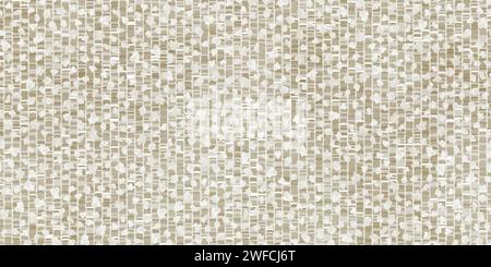 Noduled-Grunge-Textur eines nahtlosen beigen boucle-Musters. Hintergrundpolster aus Baumwolle oder Wolle. Vektorbasiertes Bildmaterial. Flauschiger Teppich mit Stock Vektor