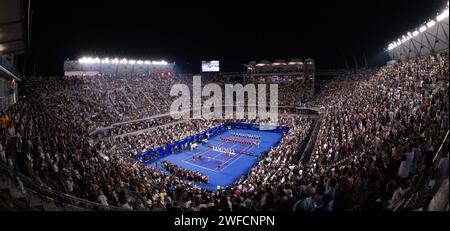 Rafael NADAL (ESP) gegen Cameron NORRIE (GBR) während ihres Singles Final Matches des Abierto Mexicano Telcel Presentado por HSBC in der Arena GNP Seguros am 26. Februar 2022 in Acapulco, Mexiko. Foto von Victor Fraile / Power Sport Images Stockfoto