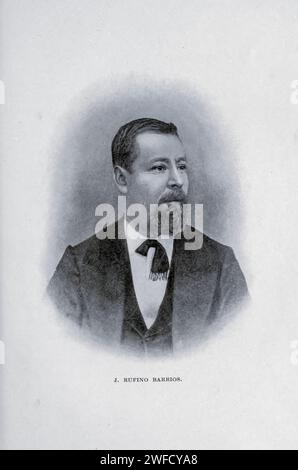 Justo Rufino Barrios Auyón war ein guatemaltekischer Politiker und Militärgeneral, der von 1873 bis zu seinem Tod 1885 Präsident von Guatemala war. Er war bekannt für seine liberalen Reformen und seine Versuche, Zentralamerika wiederzuvereinen. Stockfoto