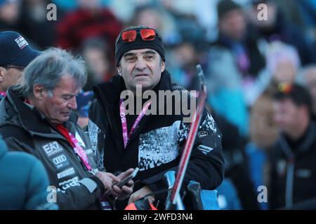 Kronplatz, Südtirol, Italien. 30. Januar 2024. Audi FIS Ski Ladies World Cup; Italiens Alberto Tomba Credit: Action Plus Sports/Alamy Live News Stockfoto