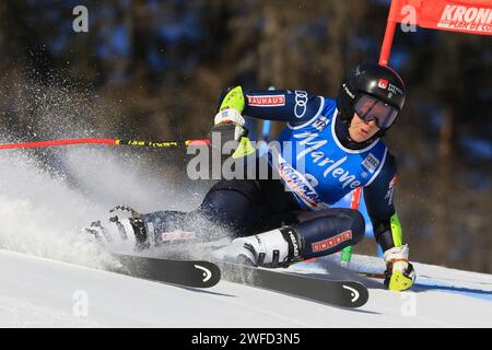 Kronplatz, Südtirol, Italien. 30. Januar 2024. Audi FIS Ski Damen WM; Sara Hector (SWE) Credit: Action Plus Sports/Alamy Live News Stockfoto