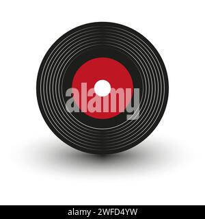 Einfache atmosphärische Schallplatte. Vektorabbildung. EPS 10. Stock Vektor