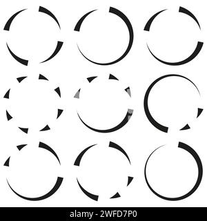 Kreist Pfeile in flacher Form. Umweltschutz. Vektorabbildung. EPS 10. Stock Vektor