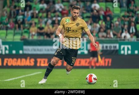 Budapest, Ungarn – 7. Mai 2022. Ferencvaros Mittelfeldspieler Balint Vecsei während der ungarischen OTP Bank Liga Spielwoche 32 Spiel Ferencvaros gegen MTK Budapest (0- Stockfoto