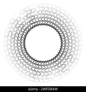 Spiralelement, Drall, Drallelement. Cycle-Whirlpool, Whirlpool-Design. Vektorabbildung. EPS 10. Stock Vektor