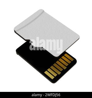 Leere Speicherkarte, microSD-Flash-Speicher-Disk Stockfoto