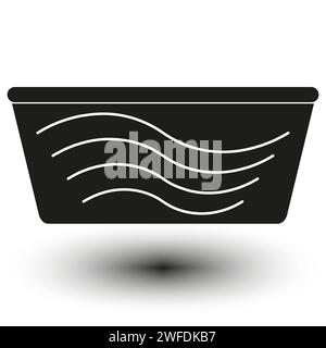 Symbol „Becken“. Vektorabbildung. EPS 10. Rohbild. Stock Vektor