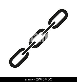 Kettensymbol. Vektorabbildung. EPS10. Stock Vektor