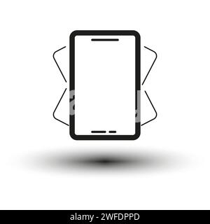 Symbol „Telefon schütteln“. Vektorabbildung. EPS 10. Rohbild. Stock Vektor