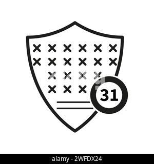 Symbol für die Lotteriekombination. Vektorabbildung. Eps 10. Rohbild. Stock Vektor