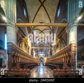 Chor in der Kirche Santa Maria dei Frari, Venedig Stockfoto