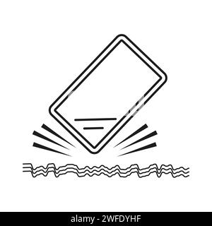 Symbol für Absturzschutz für Gerät. Vektorabbildung. EPS 10. Rohbild. Stock Vektor