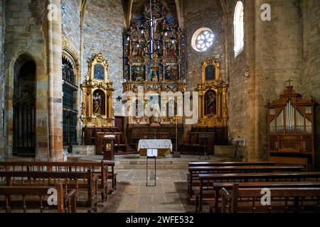 Ziortza-Bolibar, im Zenarruza-Kloster auf dem Camino del Norte, spanischer Pilgerweg nach Santiago de Compostela, einem UNESCO-Weltkulturerbe, Stockfoto